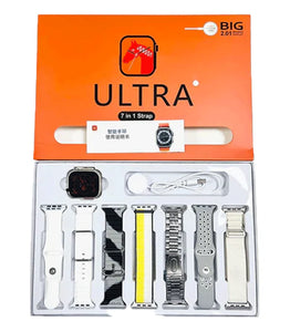 Ultra 7-in-1 Smart Watch | 49mm Alloy Case | 7 Interchangeable Straps | Fitness & Health Tracker